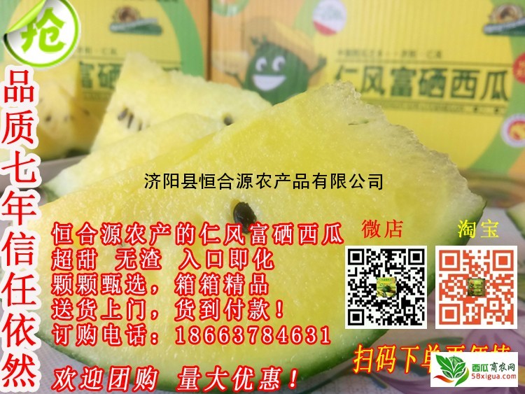 济阳仁风富硒西瓜采摘(2017仁凤富硒西瓜价格)-硒宝网