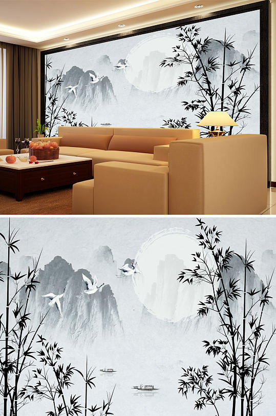 水墨鹤子富硒农产品（鹤水墨图片）-硒宝网