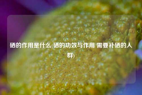 补硒对心血管疾病的好处(补硒心脏)-硒宝网