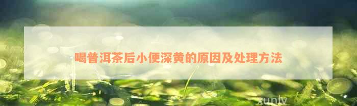 喝富硒茶尿黄怎么回事儿（喝茶水和尿黄有关系么）-硒宝网