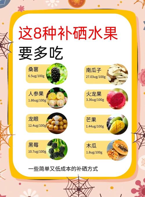 食物补锌补硒(维生素C水果免疫力)-硒宝网